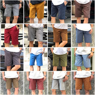 ขาสั้นชาย สีไม่ตก❗️มี 20 สี ✔️ SIZE 28 - 38 นิ้ว