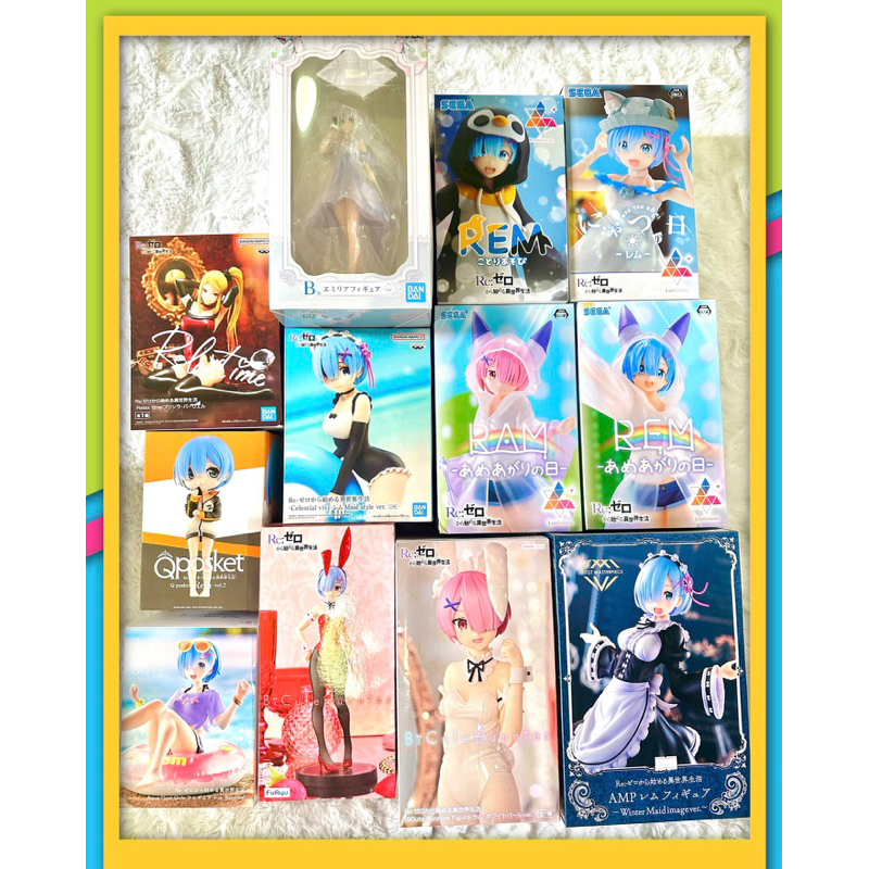 Sale Re:Zero Rem Ram Figure ของแท้ รีซีโร่ ฟิกเกอร์ พร้อมส่ง มือ1/มือ2