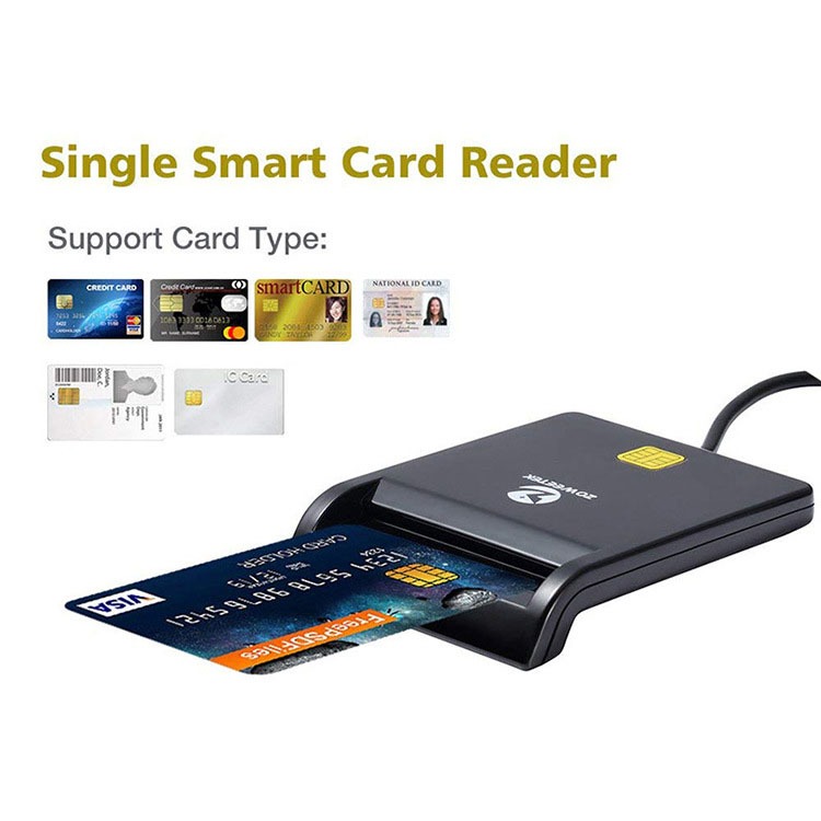 รุ่นล่าสุด 2024 เครื่องอ่านบัตรประชาชน Smart Card Reader รุ่น Zw-12026-1