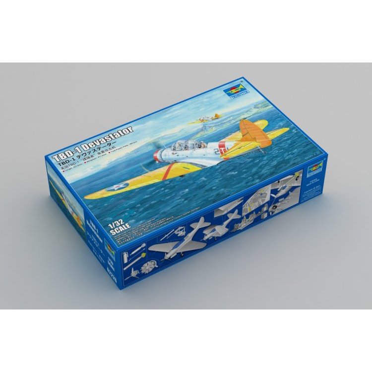 1/32 U.S. Navy TBD-1 Devastator #02226 Trumpeter เครื่องบินดำทิ้งระเบิด US Navy สมัยต้น WWII