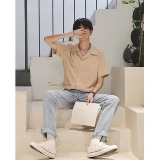 IT019 TARA Shirt Hawaii มีมากกว่า 25 สี เชิ้ตแขนสั้น คอปกฮาวาย กระดุมหน้า เนื้อผ้าไหมอิตาลีอย่างดี ใส่สบาย ไม่ร้อน