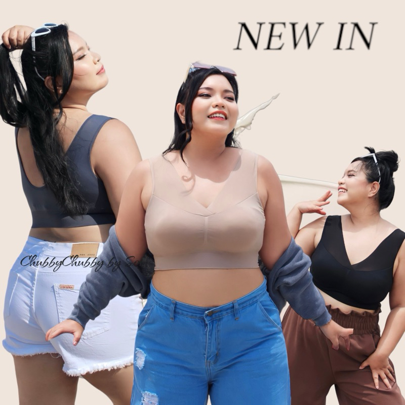 [Sport Bra] สปอร์ตบราไซส์ใหญ่ สาวอวบใส่ได้  ชุดชั้นในคนอ้วน   เสื้อชั้นในไร้โครง (รหัส ย39)