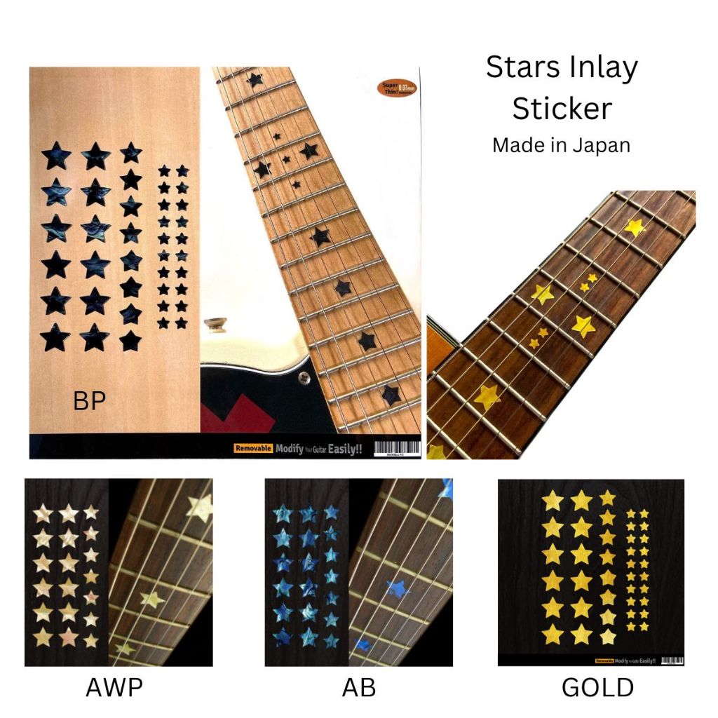 Stars Inlay Sticker for Guitar & Bass