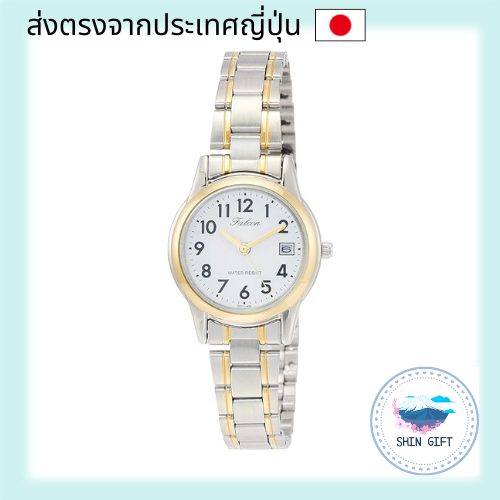 CITIZEN watch Analogue, waterproof, date, metal band D011-404 Ladies White direct from japan
