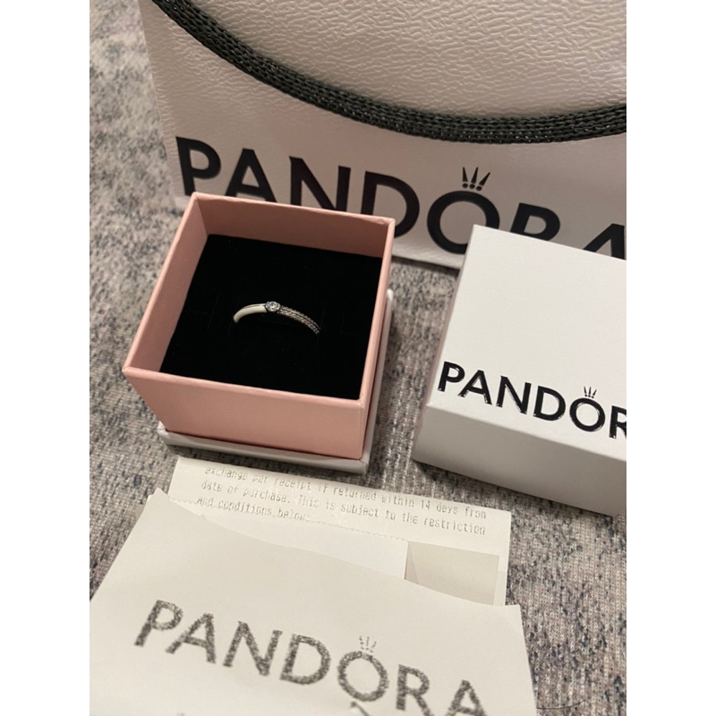 Pandora แท้ 100% ต่างหู + แหวน พร้อมกล่อง ไปทำความสะอาดที่ช้อปได้เลย