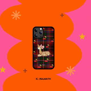 เคสไอโฟนลายกวางแบรนด์ Inajam Collection Cherry Dear