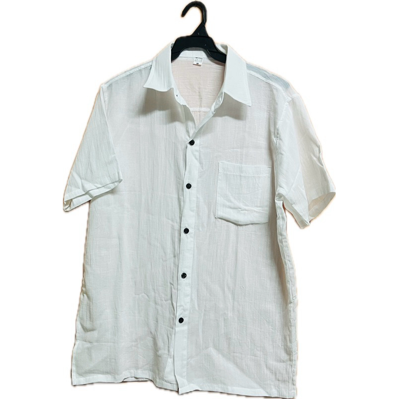 เสื้อเชิ้ตผ้าสาลู สีขาว แขนสั้น แขนยาว  ผ้านิ่มใส่สบาย