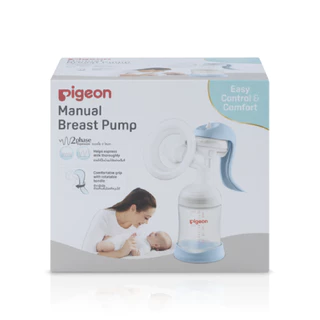 [ฟรี! ถุงเก็บน้ำนม] Pigeon พีเจ้น เครื่องปั๊มน้ำนมแบบใช้มือ รุ่นคอกว้าง