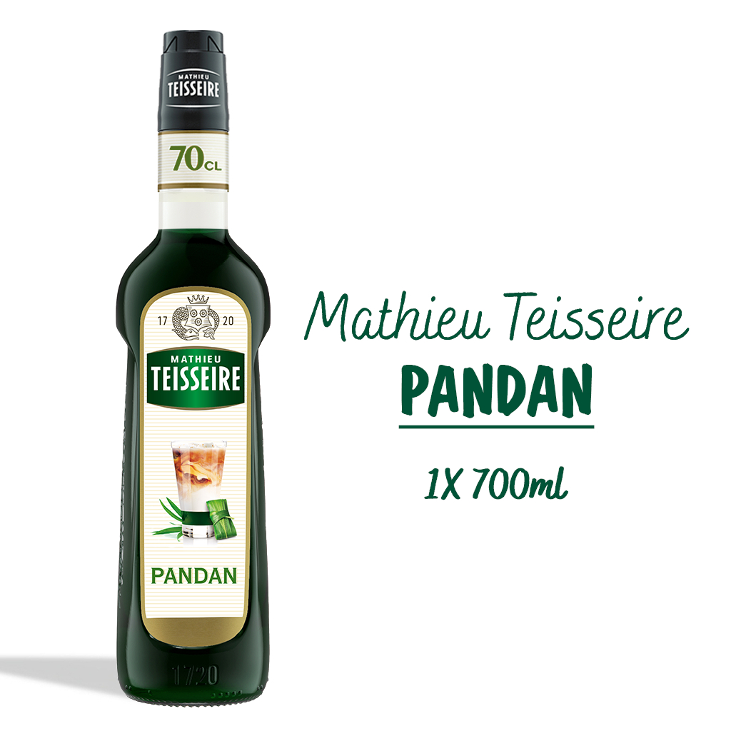 Mathieu Teisseire น้ำเชื่อมกลิ่นใบเตย 700มล. | Mathieu Teisseire Pandan Syrup