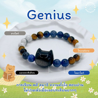 Wishmaker : Genius กำไลเรียนดี หินแท้ โซดาไลท์ ไทเกอร์อาย ฮา…