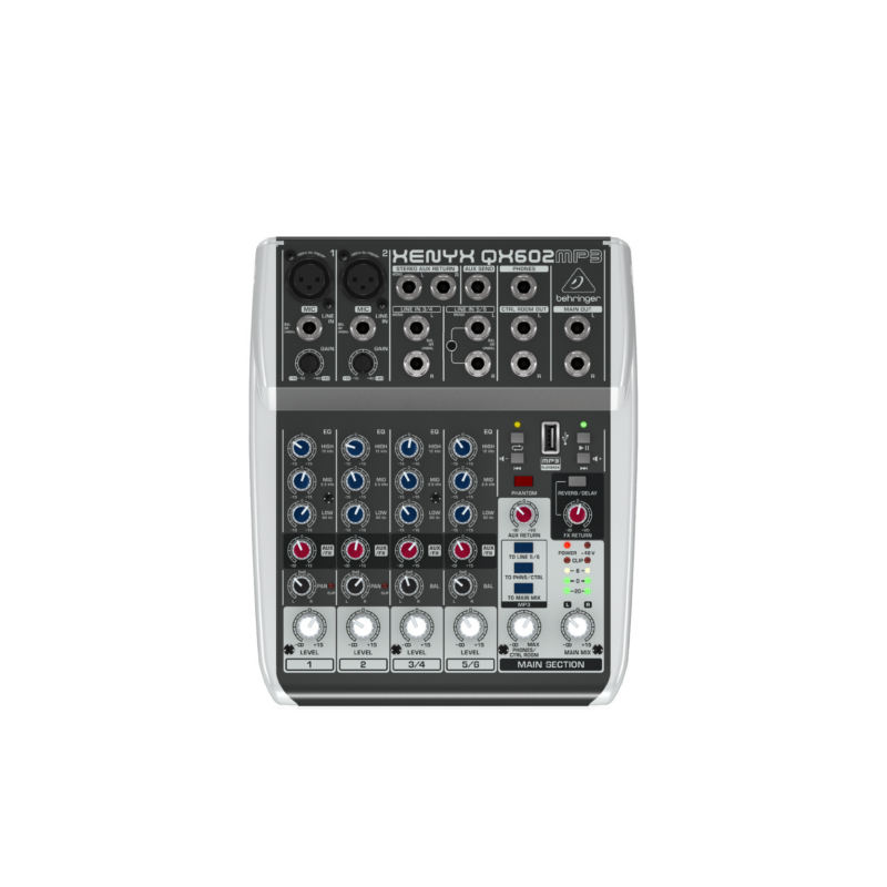 Behringer XENYX QX602MP3 อนาล็อค มิกเซอร์ Analog Mixer