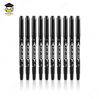 ปากกามาร์กเกอร์ 2หัว AW-120 Permanent แพ๊ค10 ด้าม ปากกาเขียนซีดี กันน้ำ แห้งเร็ว Marker Pen