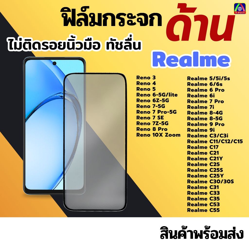 [ส่งไว🇹🇭 ด้านงานกอริลลา] ฟิล์ม oppo Reno 7Z 6Z 6 7Pro OPPO F11 F7 F9 5i C35 C11