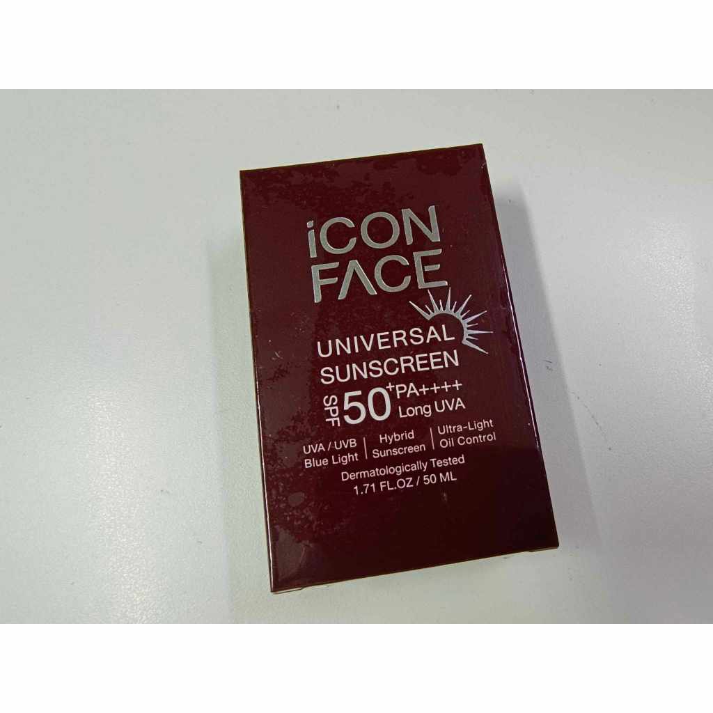 ครีมกันแดด iCon Face หมดอายุ 03/01/2569 Universal Sunscreen SPF 50+ PA++++ Long UVA/UAB/Blue Light