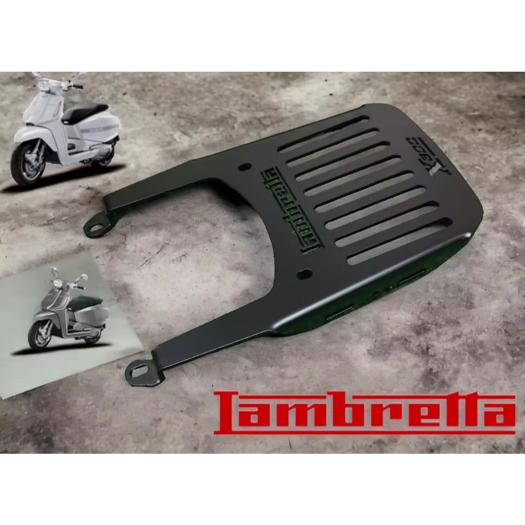 Rack หนาสีดำ powder coat Lambretta X300 งานสวยราคาเบาหวิววว BW