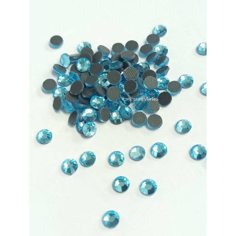 เพชรรีดร้อน สีฟ้าอ่อน DMC Hotfix Rhinestone เพชรรีดเกรดใสแวววาว