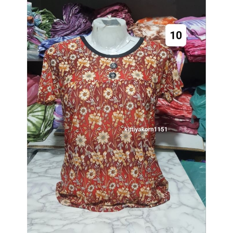 ตรงปก เลือกลายได้ เสื้อยืดแขนสั้นผ้านิ่มเด้งอก 44 ใส่ได้ ลายสวย