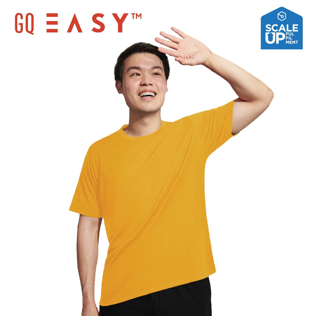 GQ Easy เสื้อกันยูวี คอกลม แขนสั้น สีเหลือง ของแท้ 💯%