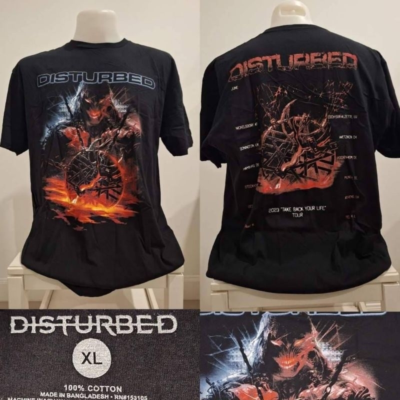 🔥Disturbed เสื้อวง งานลิขสิทธิ์แท้ นำเข้า-UK  ของแท้🌍