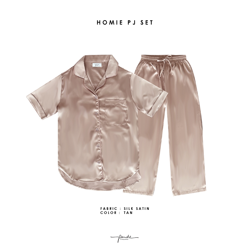 Panche.Sleepwear ชุดนอนรุ่น Homie สี Tan