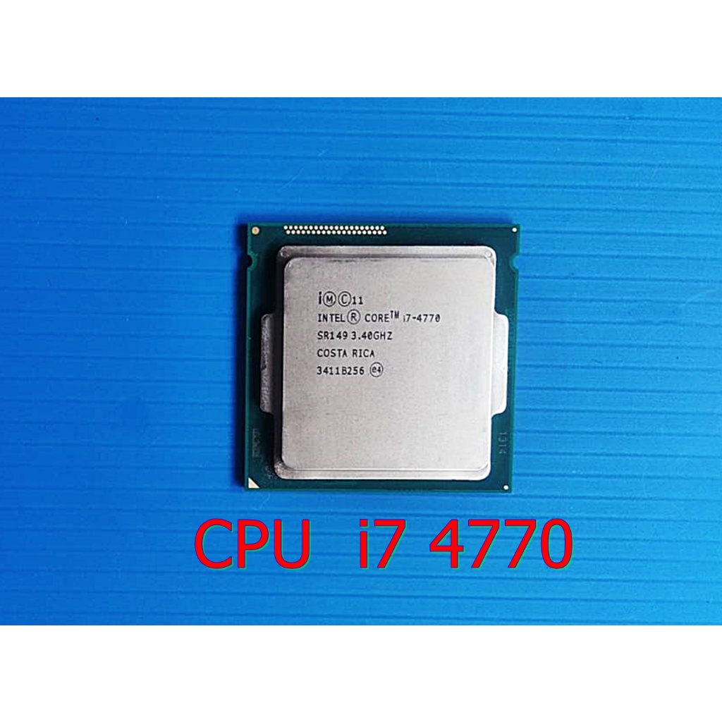 CPU (ซีพียู) INTEL CORE I7 4770 3.4 GHz ความเร็วสูงสุด 3.90 GHz  ( LGA 1150 ) สินค้ามือสอง รับประกัน