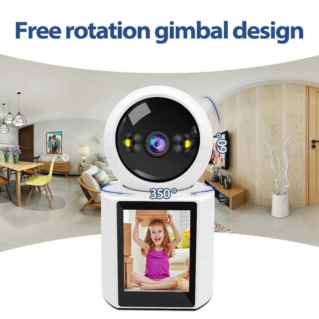 [ ร้านไทย ได้ของเร็ว ] iCSEE กล้องวงจรปิดในบ้าน โทรออกได้ DP06 มีจอแสดงภาพ Video Calling Smart Camera