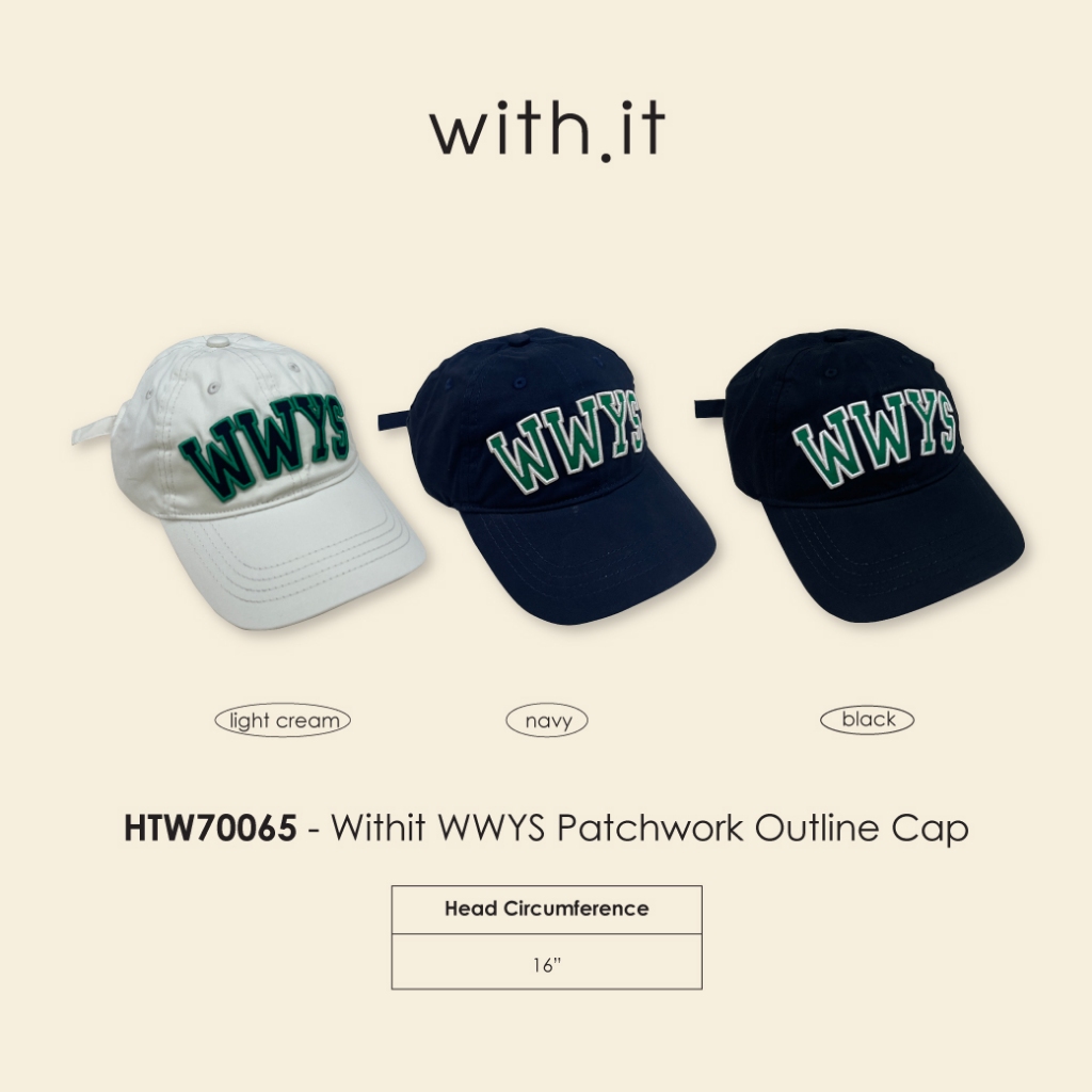 with.ti.store- HTW70065 patchwork outline cap