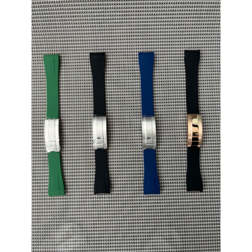 Premium Rubber Strap 20MM With Buckle Stainless