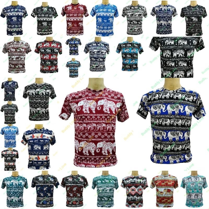 “โล๊ะสต๊อก-สุ่มสีสุ่มลาย”เสื้อช้างไทยแลนด์ เนื้อผ้าไมโคร Tshirt Souvenir Thailand foreign Gift ของฝากต่างชาติ ไทยแลนด์ – โปรปัง