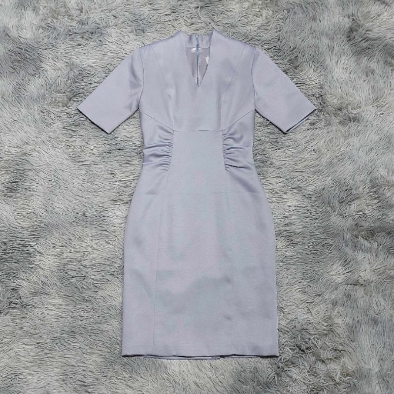 เดรสใส่ทำงาน VEERA -xs- อก30ถึง32 เอว24-25 สะโพก34-35 ยาว37 ผ้ายืดเข้ารูป