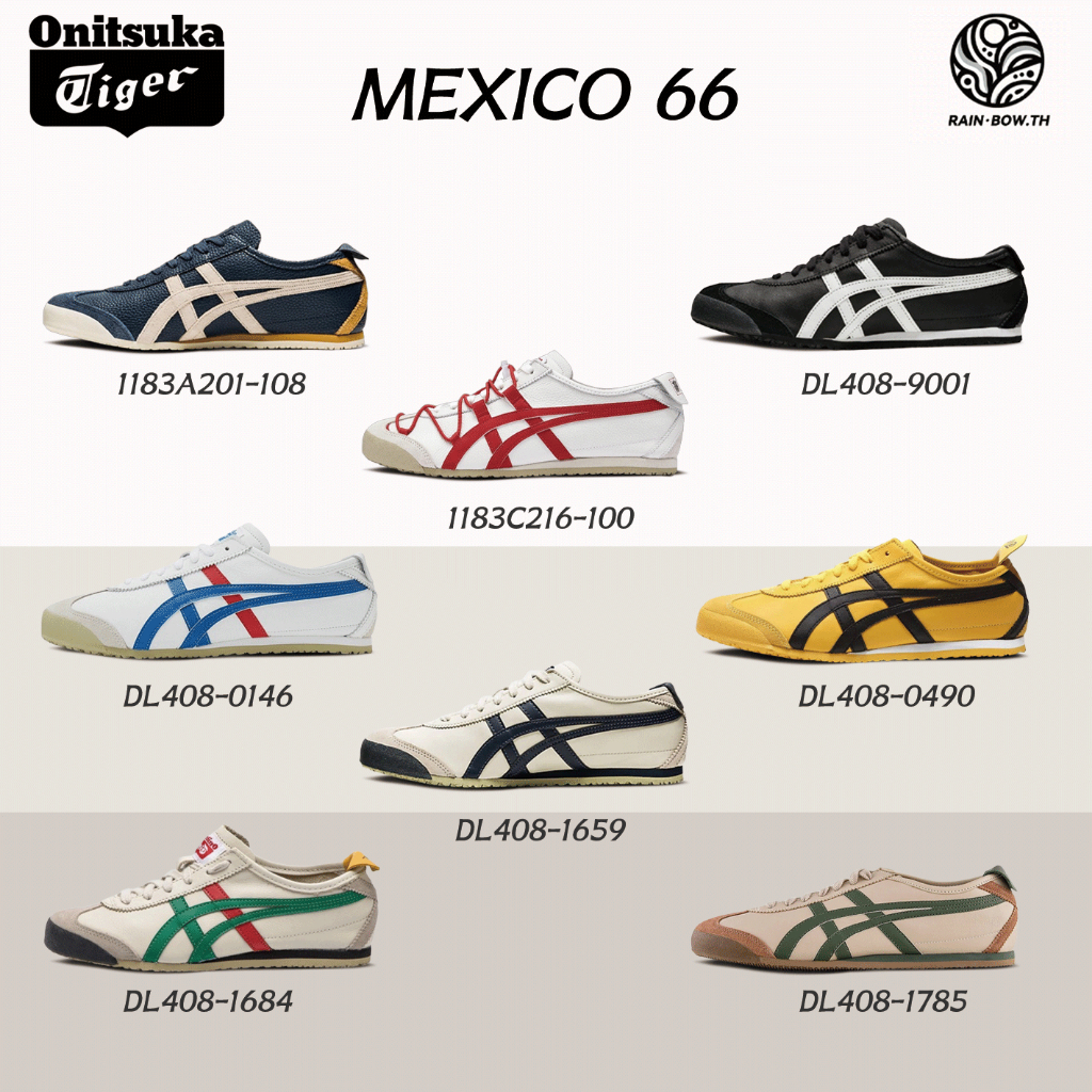 ของแท้100% Onitsuka tiger MEXICO 66 รองเท้าลำลองพื้นนิ่ม สำหรับทั้งชายและหญิง