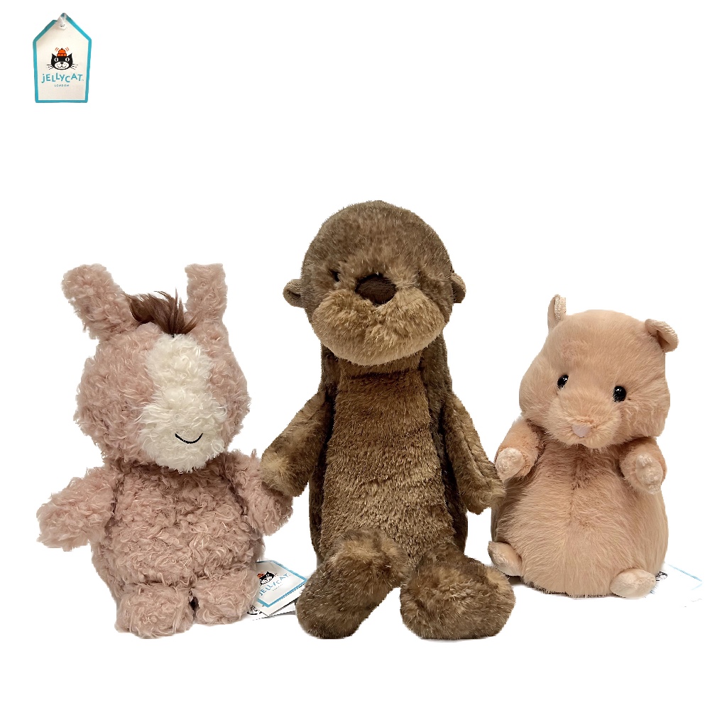 JELLYCAT  ตุ๊กตาผ้าขนสุดแสนน่ารักโทนน้ำตาล ของแท้จาก London ของใหม่จาก Central Department Store