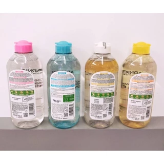การ์นิเย่ ไมเซล่า คลีนซิ่ง 400ml.📌 ของแท้ สีชมพู/สีเหลือง/ออยล์-อินฟิวส์/ซาลิไซลิค บีเอชเอ/เอ็กซ์ฟอลิเอตติ้ง