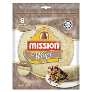mission wrap 6 grainsแผ่นแป้งสำเร็จรูปมิสชั่นแร็ป 6เกรน ขนาด…