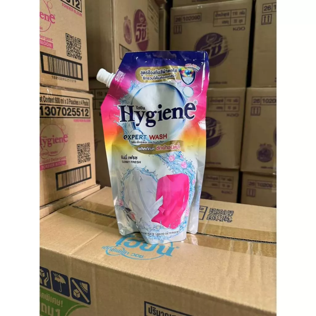 ไฮยีน Hygiene Expert Wash 480-520 มล. น้ำยาซักผ้า สูตรเข้มข้น ครบทุกสูตร household thumbnail 3