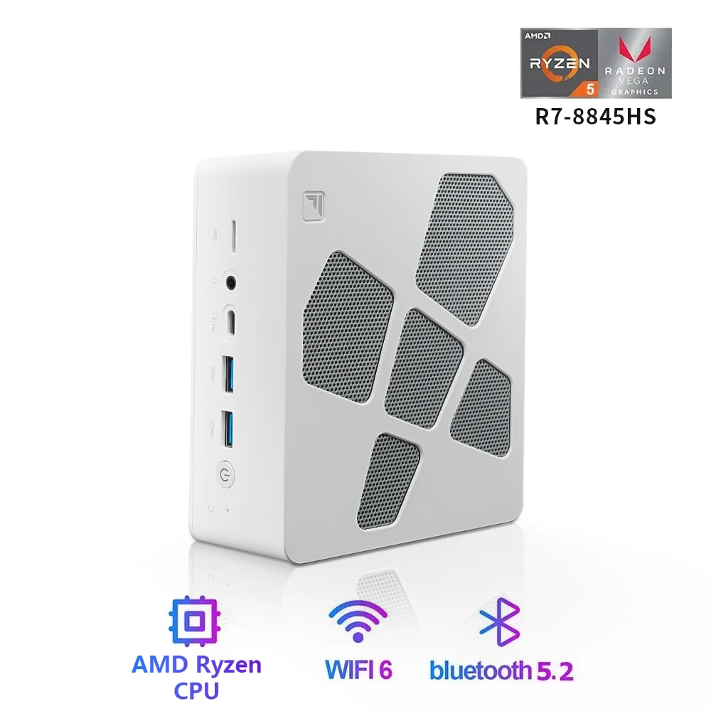 MiniPC Ryzen 7 8845HS DDR5 32GB SSD M.2 NVME 1TB