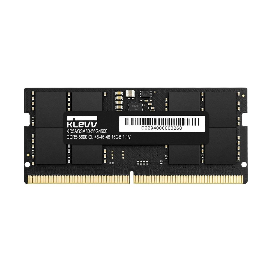 32GB (32GBx1) DDR5 5600MHz SO-DIMM RAM (แรมโน๊ตบุ๊ค) KLEVV (KD5BGSA80-56G460A)