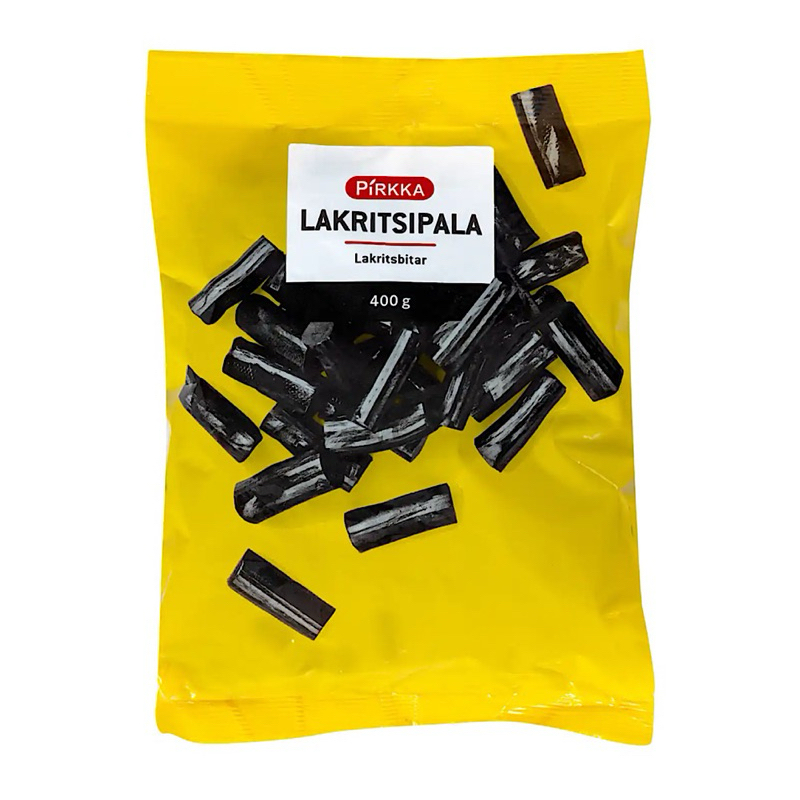 Pirkka lakritsipala (Pirkka licorice piece) 400g