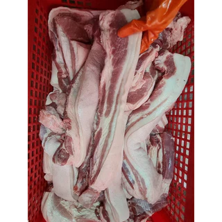 หมูสามชั้นเส้น 970-1000g.🐷🔥 🚛เหมาค่าส่ง ฟรีกล่องโฟม!! ทุกจังหวัดทั่วไทย🎉 หมูสามชั้น สามชั้น