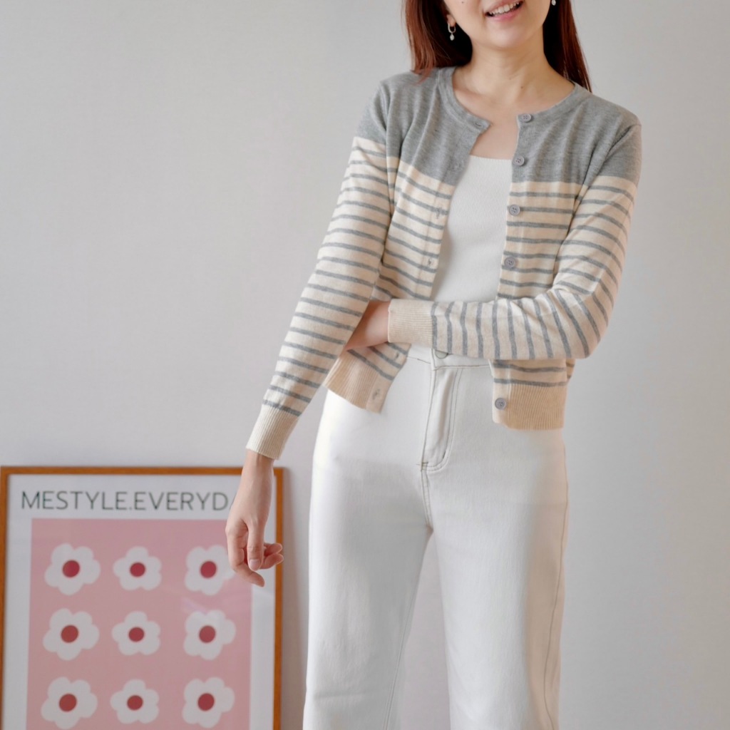 June knit top เสื้อ cardigan แสนนุ่มนิ่ม ฟีลคุณหนู ใส่สบาย สีสวยเกินไปมาก สไตล์เกาหลีสุด