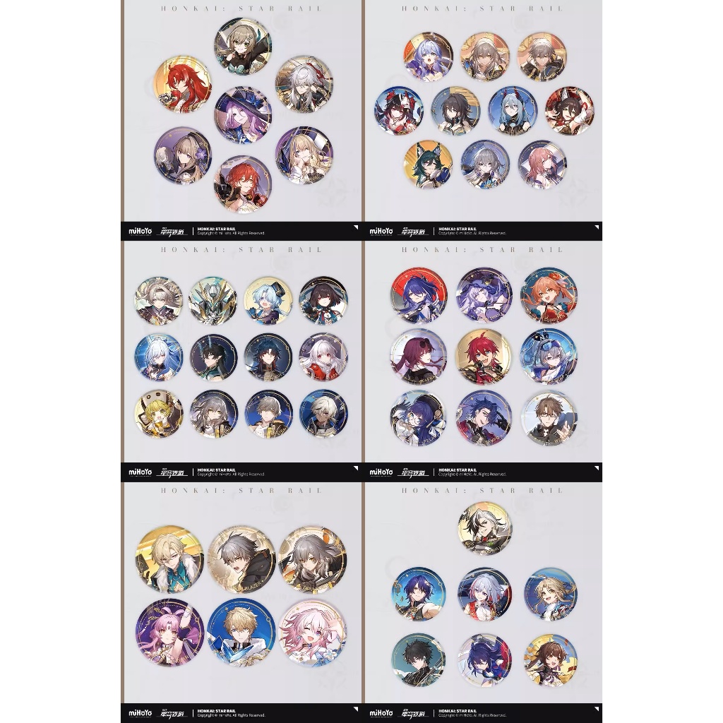 Preorder ของแท้ official Honkai: Star Rail เข็มกลัดตัวละคร