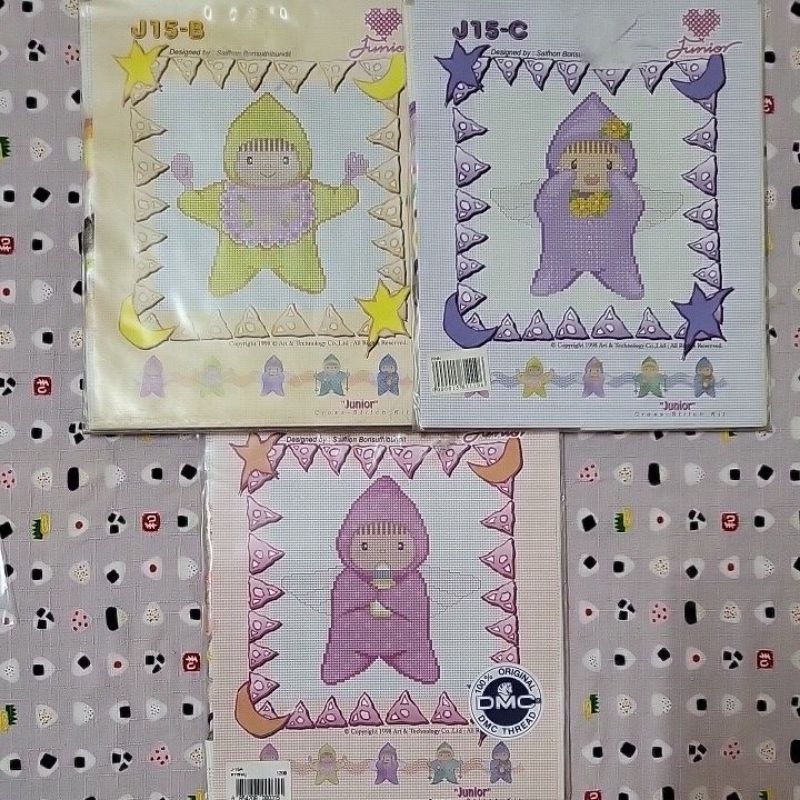 ชุดkitปักครอสติชลายน่ารัดขนาดประมาณ5"×5"