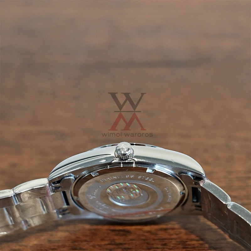 นาฬิกา OP (Olym Pianus) รุ่น 8934M-616 SPORTMASTER Sapphire Quartz (หน้าเงิน-เรือนเงิน)