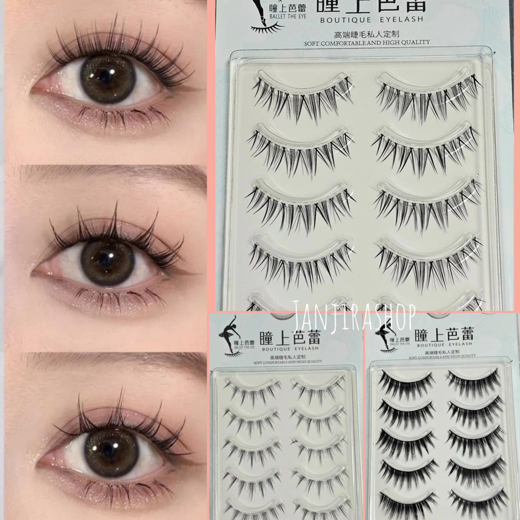พร้อมส่งในไทย ขนตาปลอม 3D สำหรับแต่งหน้า ขนตาสไตล์เกาหลี ขนตาสายฝอ ขนตาแกนใส ขนตาคุณภาพสูง ธรรมชาติบางและใช้งานง่าย