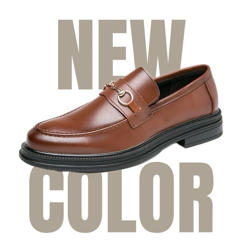 รองเท้าหนังผู้ชายคาดเหล็ก Vida รุ่น Hazel Loafer
