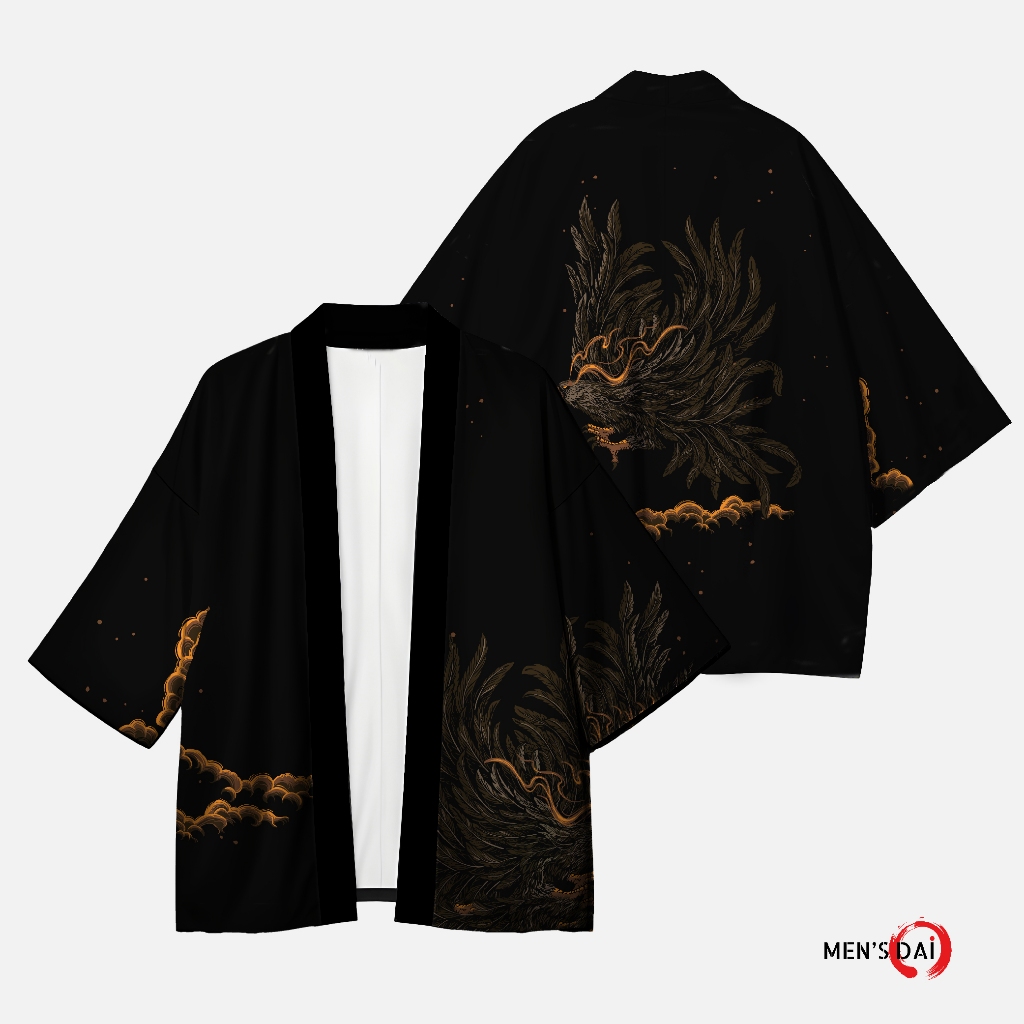 🔥New Arrival Premium🔥  เสื้อคลุมนกฟีนิกซ์  ทรงยูกาตะ ฮาโอริ สไตล์ญี่ปุ่น เนื้อผ้าใส่สบาย ใส่ได้ทั้งผู้หญิงและผู้ชาย