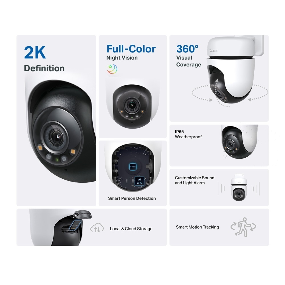 TP-Link กล้องวงจรปิด รุ่น Tapo C310 / C320WS / C325WB / C500 / C501GW / C510W / C520WS / C530WS