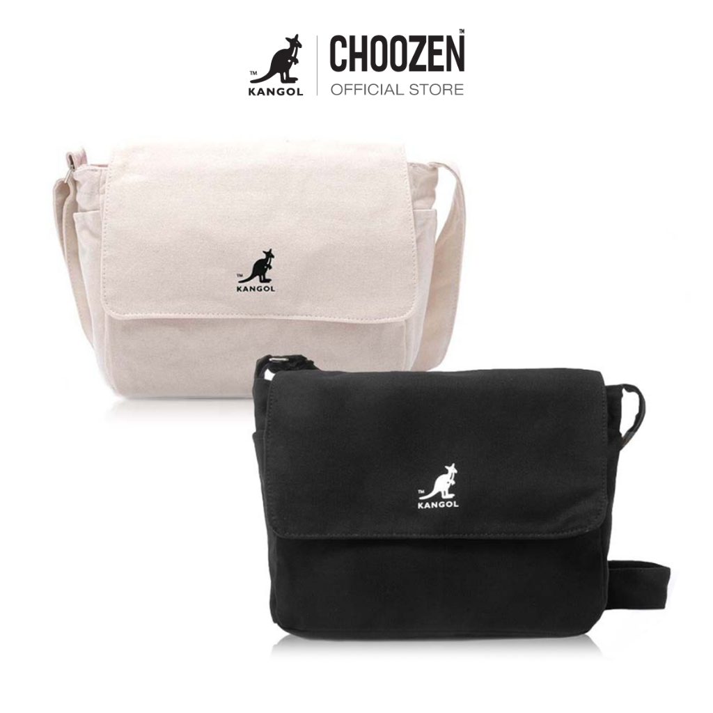 Kangol Shoulder Bag กระเป๋าสะพายข้าง สีเบจ , ดำ 61558701