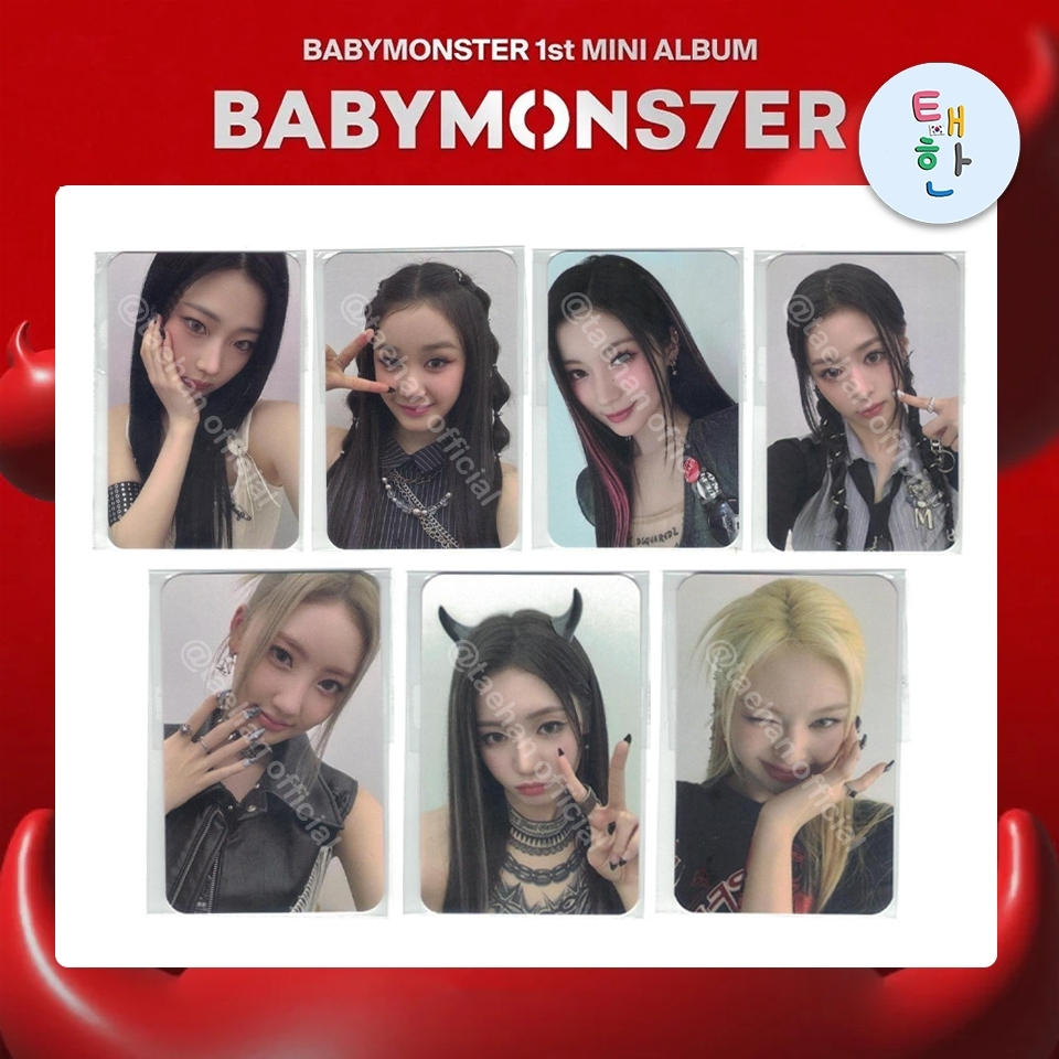 ✅พร้อมส่ง [BABYMONSTER] PHOTOCARD EVENT OFFICIAL MERCH [BABYMONS7ER] (Photocard 30000₩)