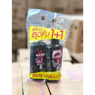 🔥ส่งเร็ว•ของแท้•ใหม่🔥!!แพ็คคู่ ซื้อ1ฟรี1ขวด!! Sunsilk Shampoo ซันซิล แชมพู+ครีมนวด ครบสี ขนาด 350 มล.